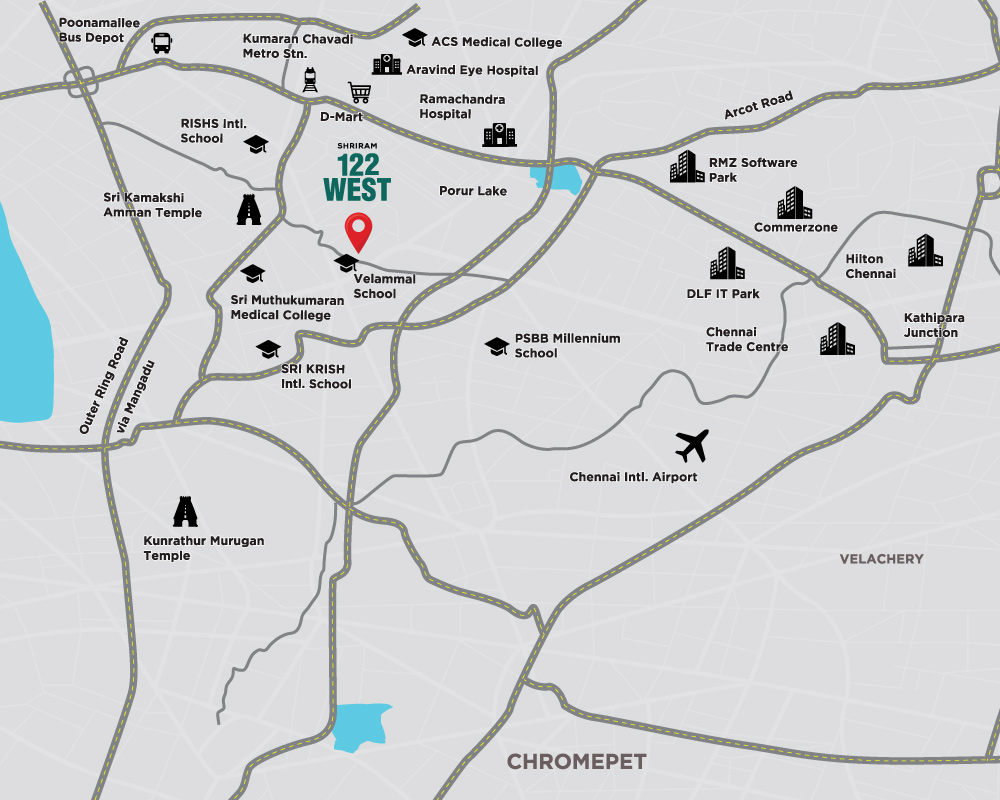 122 West Location-map